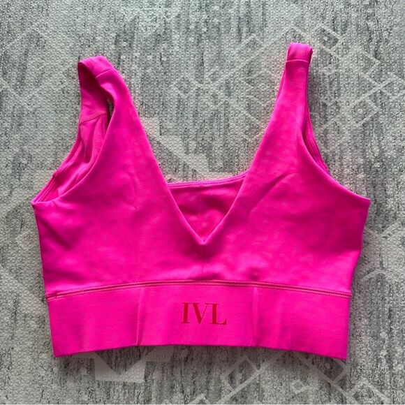 NWT IVL Collective Limited Edition Hot Pink Chi Chi Power Sports Bra Size 4 - Picture 6 of 8